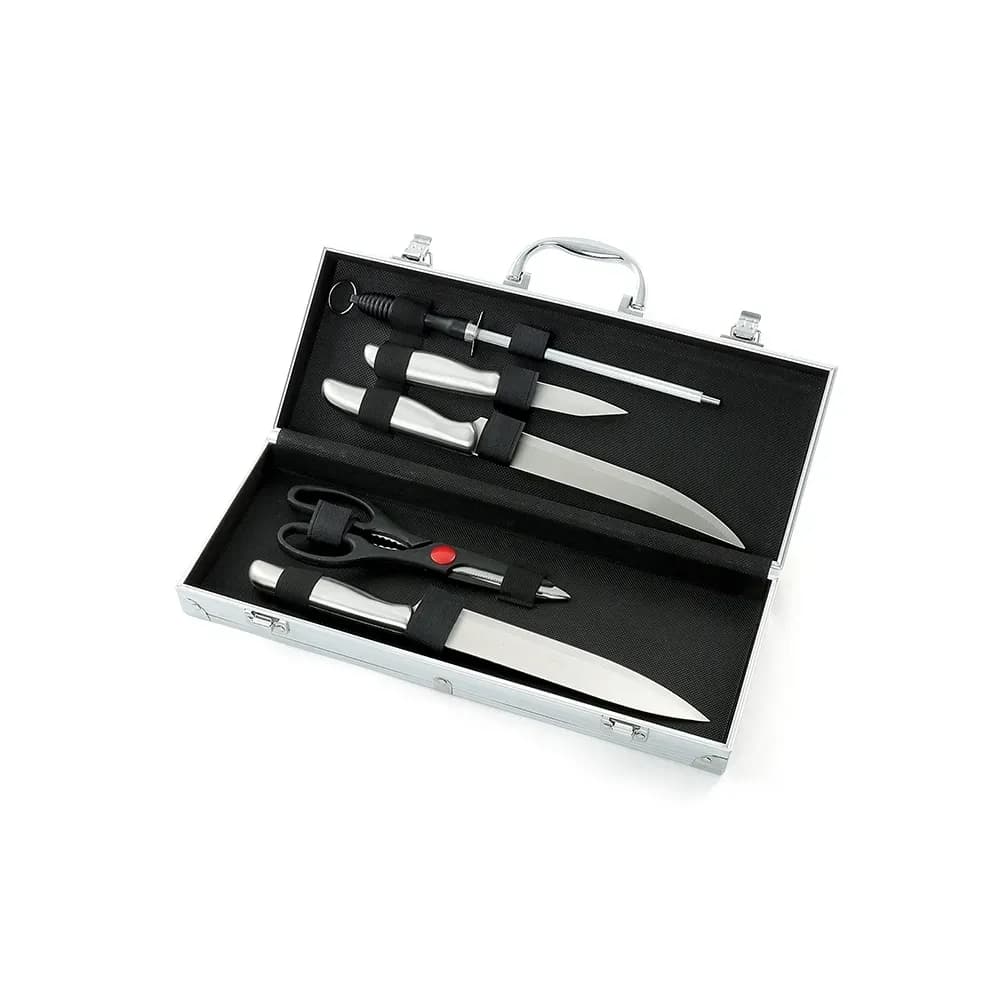 KIT CHURRASCO C/ 5 PEÇAS NA MALETA | Kits Churrasco — Bella Criativa