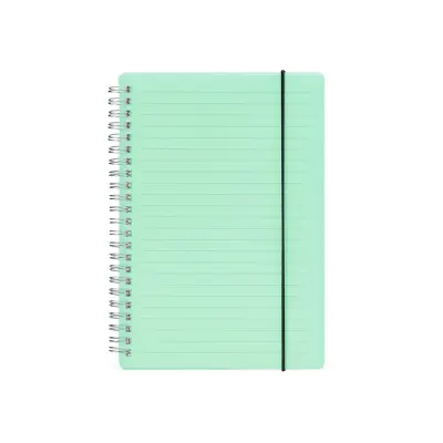 CADERNO COM CAPA PLÁSTICA