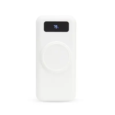 POWER BANK 10.000MAH COM CARREGAMENTO VIA INDUÇÃO OU VIA CABO