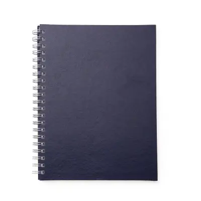 CADERNO C/ CAPA DE COURO SINTÉTICO 21 X 28 CM