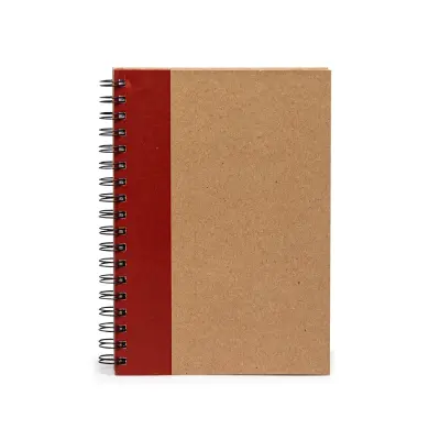 CADERNO CAPA KRAFT LAMINADA