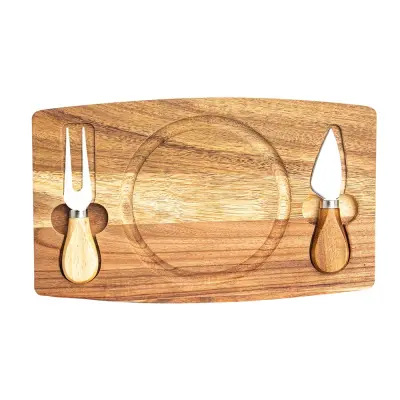 KIT QUEIJO 2 PÇS + TÁBUA REDONDA | Kits queijo — Bella Criativa